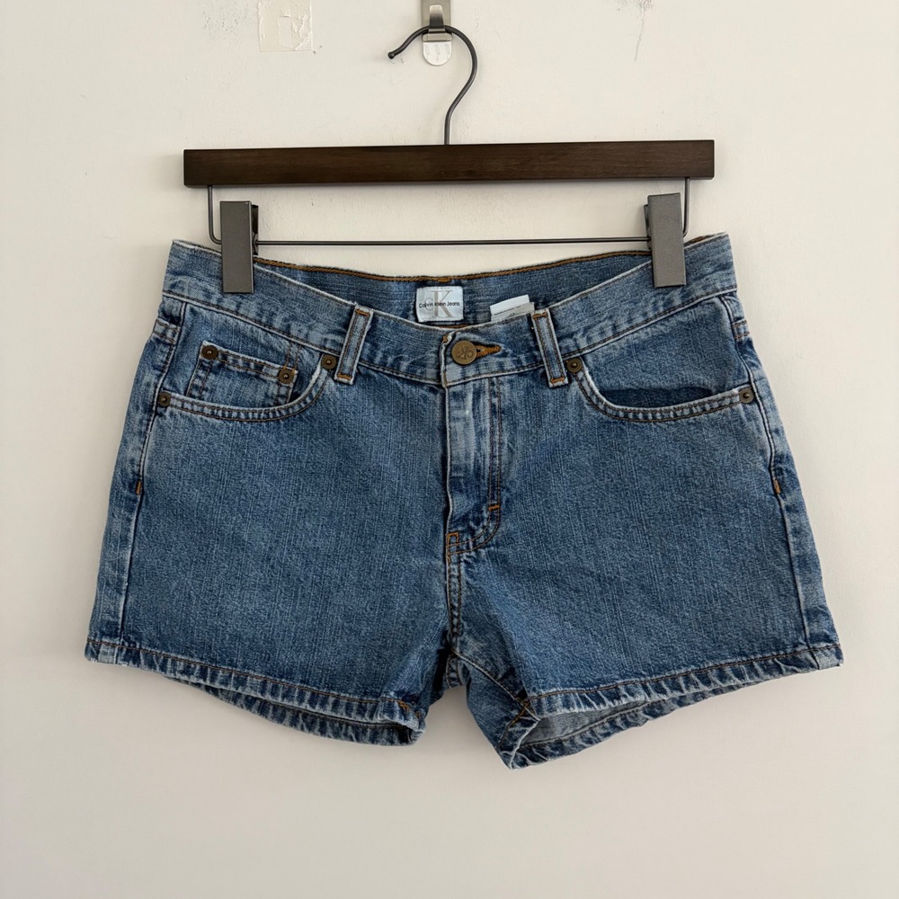 Calvin Klein Jeans Womens Vintage 90s Denim Shorts Blue Size 9